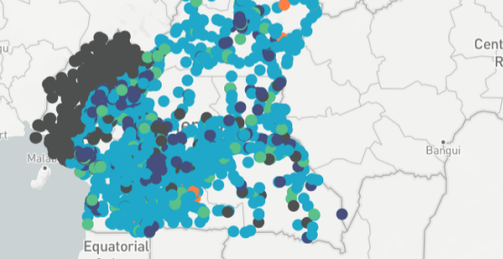 Carte sanitaire Cameroun
