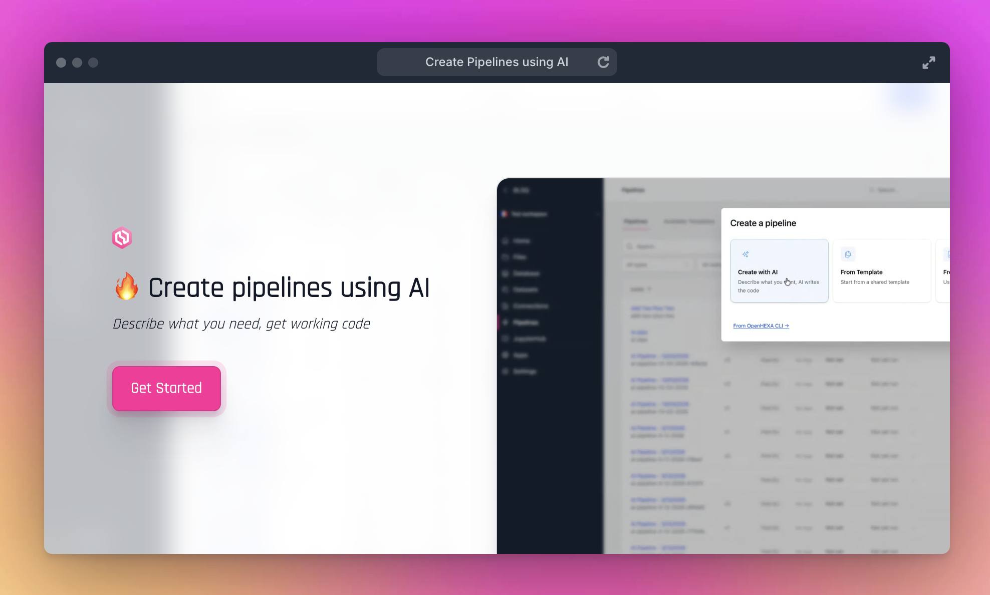 Create pipelines using OpenHEXA’s AI assistant