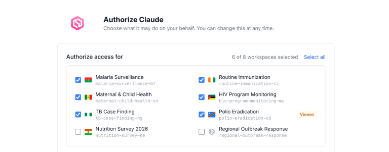 OpenHEXA connector permissions: choose exactly what your AI assistant can do